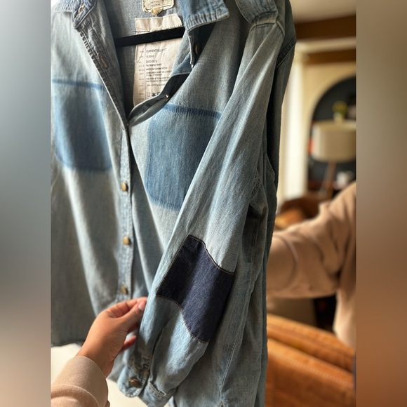 CURRENT ELLIOT | the perfect denim shirt | size medium - Picture 11 of 11